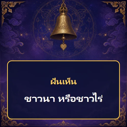 ฝันเห็นชาวนา หรือชาวไร่ หมายถึงอะไร เลขเด็ดและคำทำนายความฝัน