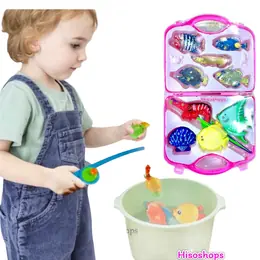 Fishing Game Bag ของเล่นตกปลาคันเบ็ดตกปลาพร้อมกระเป๋าพับ พกพาสะดวก ตกได้จริง