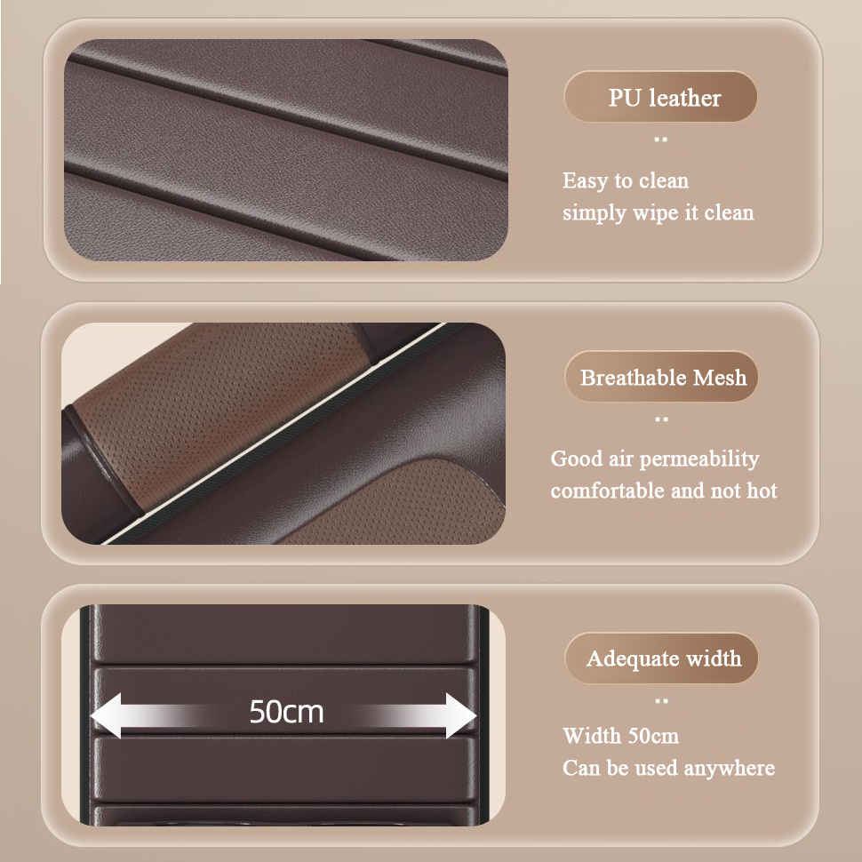 เบาะนวด AUX สไตล์หนังวางบนพื้น นวดคอไหล่พับได้