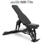 เก้าอี้เล่นเวท IVADE ผู้ใช้กำลังเล่นเวท สไลด์มุมด้านข้างโชว์ปรับ Flat Incline