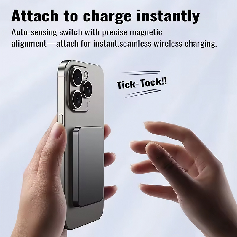 พาวเวอร์แบงค์ Sirena 10000mAh สีดำชาร์จไร้สาย iPhone 14