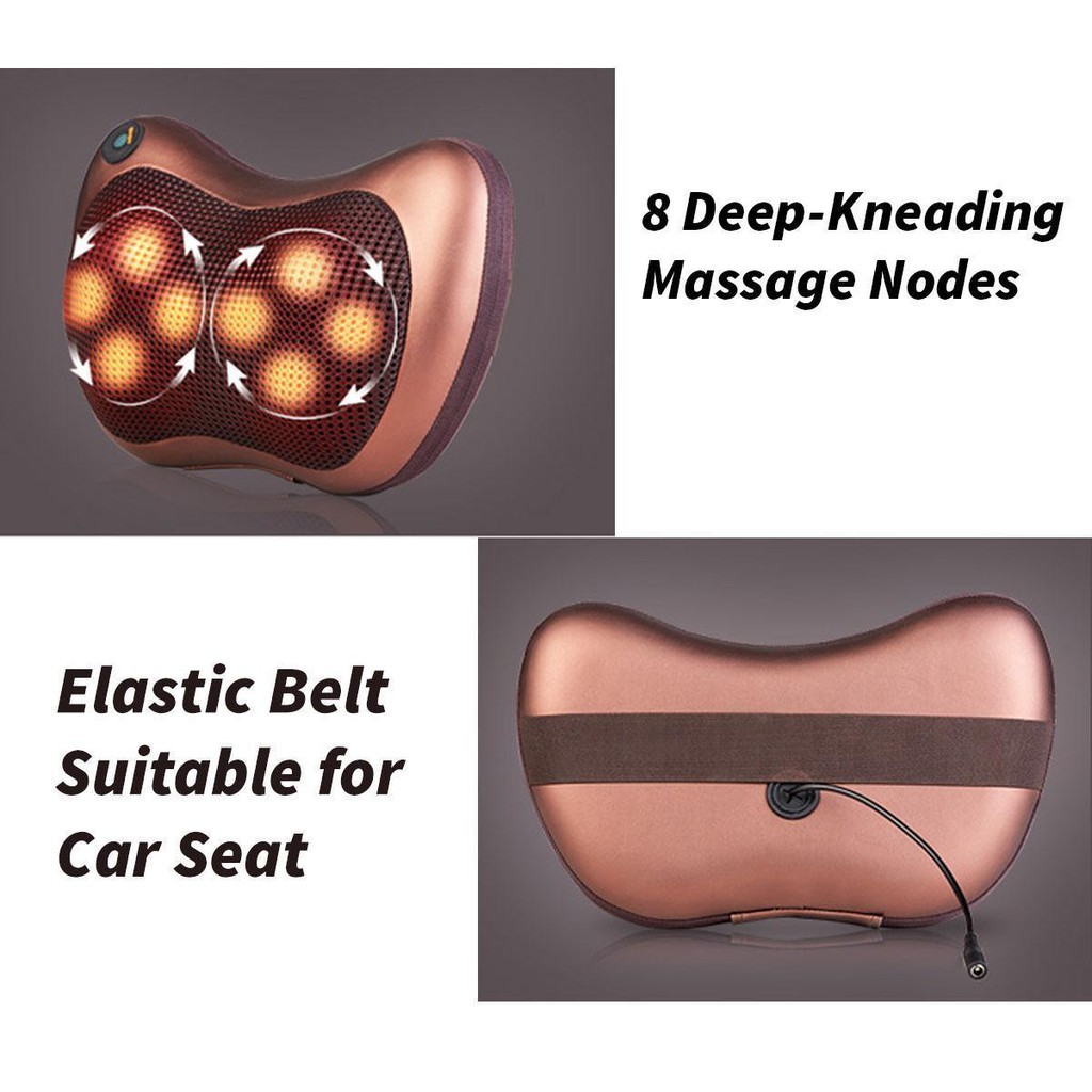 เครื่องนวดคอไฟฟ้า New Alitech ใกล้ชิดเผยหัวนวด 8 หัวและสายไฟบ้าน