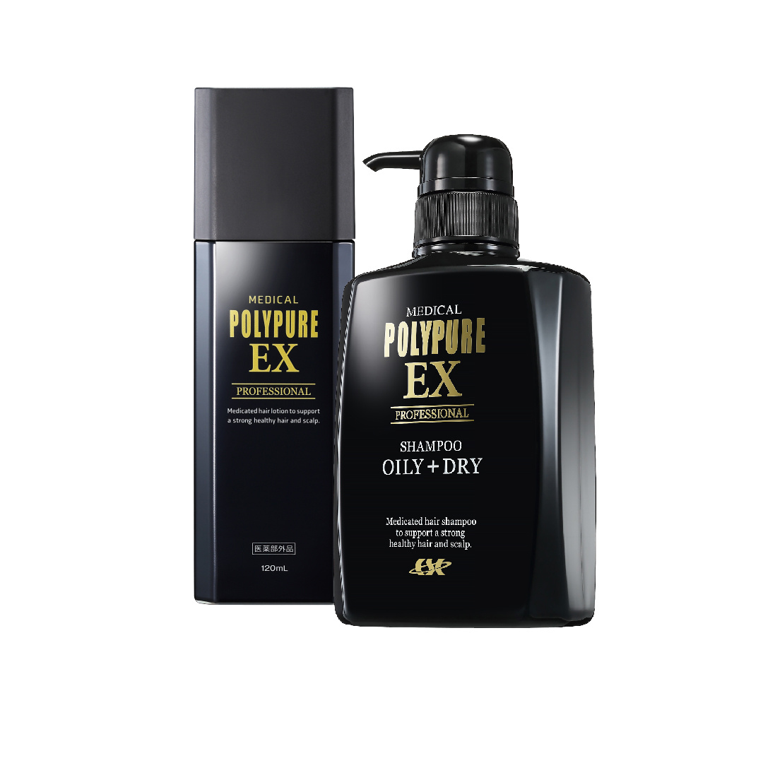 ชุด Polypure EX สไลด์ผมก่อน-หลัง โชว์ลดผมร่วงปลูกผมใหม่เห็นผล