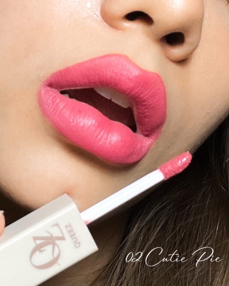ลิปสติก Queez สี Angel ส้มนู้ด สไลด์ริมฝีปากโชว์ลุคผู้ดีติดทนทั้งวัน