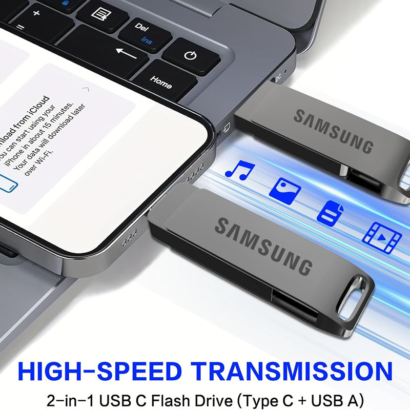 Samsung OTG Flash Drive ใกล้ชิดเผยดีไซน์โลหะและพอร์ต